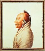 Indian Chief of the Little Osages, c.1807 - Charles Balthazar J. F. Saint-Memin