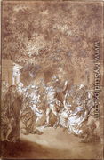 Scene from of The Marriage of Figaro by Pierre-Augustin Caron de Beaumarchais 1732-99 1785 - Jacques-Philip-Joseph de Saint-Quentin