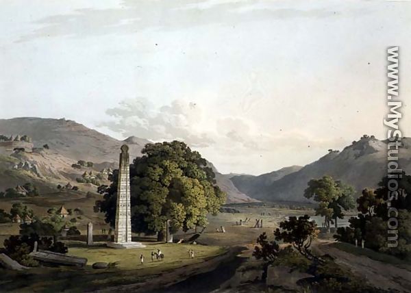 The Obelisk at Axum, engraved by Daniel Havell 1785-1826 1809  - (after) Salt, Henry