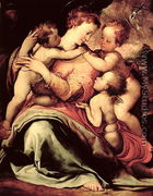 Madonna and Child with an Angel and the Infant St. John the Baptist - Francesco de' Rossi (see Salviati, Cecchino del)