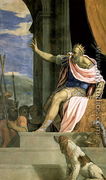 Saul throwing the lance at the head of David - Francesco de' Rossi (see Salviati, Cecchino del)