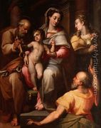 Holy Family with St. Peter and St. Mary Magdalene - Orazio Samacchini