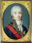 Miniature of Joseph Fouche 1759-1820 Duke of Otranto - Jean Baptiste Sambat