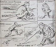 Golfing Moves, illustration from Graphic magazine, pub. c.1870 - Henry Sandercock