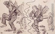 Frustration on the Golf Course, illustration from Graphic magazine, pub. c.1870 - Henry Sandercock
