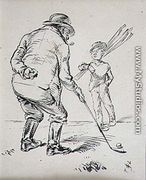 The Last Putt, illustration from Graphic magazine, pub. c.1870 - Henry Sandercock