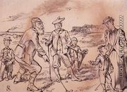 Making fun of the Golfers, illustration from Graphic magazine, pub. c.1870  - Henry Sandercock