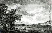 View of Hudsons River of Pakepsey - Paul Sandby