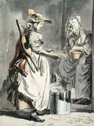London Cries A Milkmaid, c.1759 - Paul Sandby