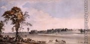 North West View of Wakefield Lodge in Whittlebury Forest, Northamptonshire, 1767 - Paul Sandby