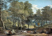 Windsor Forest with Oxen Drawing Timber, 1798  - Paul Sandby