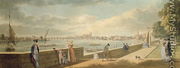 View towards Westminster from the Terrace of Somerset House - Paul Sandby