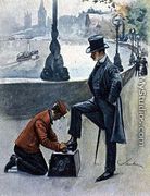 The Shoeblack, No.4 from Familiar Figures of London, c.1901 - Robert Sauber