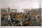 Battle of Waterloo, 1815, engraved by J.A. Cook, 1816 - (after) Sauerweld, A.