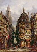 A View in the Jewish Quarter, Frankfurt, 1877  - Henry Thomas Schafer
