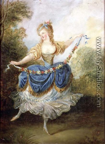 Dancer with a Garland - Jean-Frederic Schall