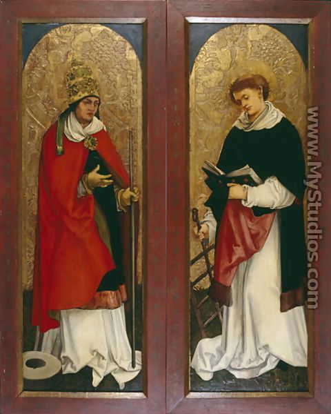 Two Wings of an Altarpiece of Deacons, c.1508-1510 - Hans Leonhard Schaufelein