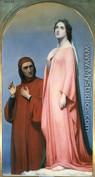 The Vision Dante and Beatrice, 1846 - Ary Scheffer