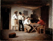 Sailors Playing a Board Game in a Tavern - Christian Andreas Schleisner