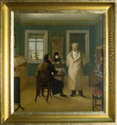 Goethe Dictating to his Clerk John, 1834 - Johann Joseph Schmeller
