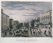 The Gymnase Dramatique theatre, Paris, 1832  - (after) Schmidt, Bernhard