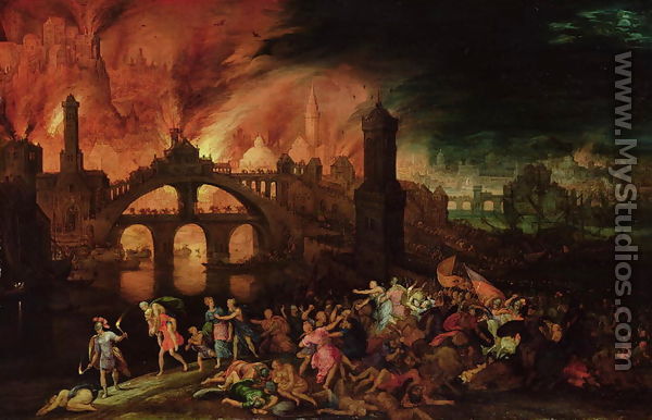 The Destruction of Troy, 1606 - Pieter Schoubroeck