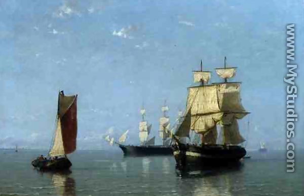 Shipping Scene, 1880 - Joannes Frederick Schutz