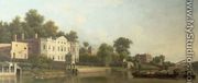 A View of Popes Villa on the River Thames at Twickenham - Samuel Scott