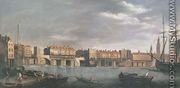East side of Old London Bridge before 1760 - Samuel Scott