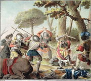 Gaston de Foix 1488-1512 Slain at the Battle of Ravenna, engraved by Roger, 1788  - Antoine Louis Francois Sergent-Marceau