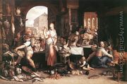 Kitchen Scene 1605 - Joachim Wtewael (Uytewael)