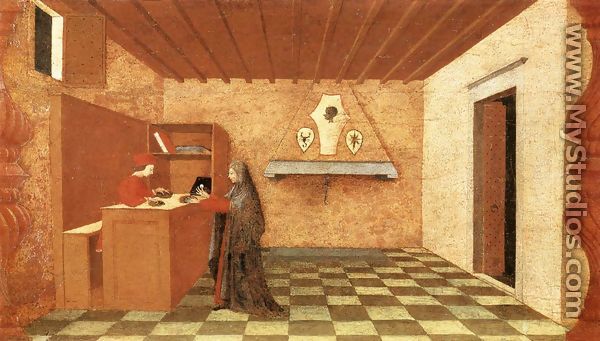 Miracle of the Desecrated Host (Scene 1) 1465-69 - Paolo Uccello