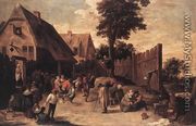 Peasants Dancing outside an Inn 1645-50 - David The Younger Teniers