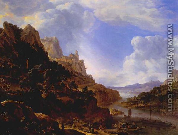 Rhineland Fantasy View 1650 - Herman Saftleven