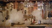 Effects Of Bad Government On The City Life (detail) - Ambrogio Lorenzetti