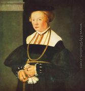 Portrait Of Felicitas Seiler 1537 - Christoph Amberger