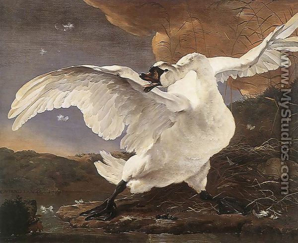 The Threatened Swan before 1652 - Jan Asselyn