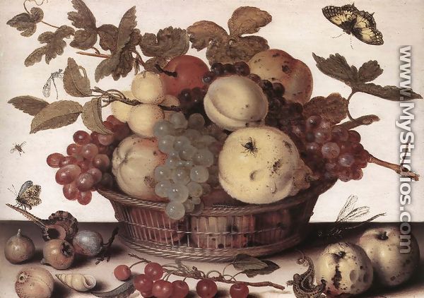 Basket Of Fruits  1632 - Balthasar Van Der Ast