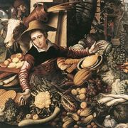 Market Woman With Vegetable Stall 1567 - Pieter Aertsen