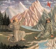The Stigmatization of St Francis (predella 1) c. 1445 - Domenico Veneziano