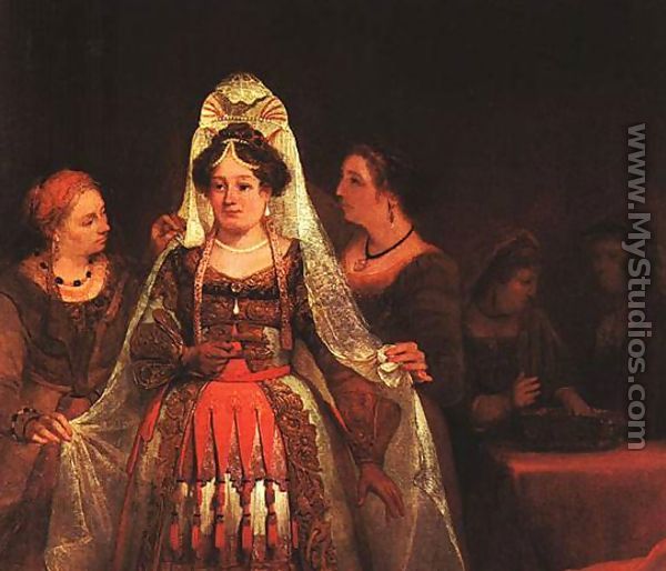 The Jewish Bride (Esther Bedecked) 1684 - Aert De Gelder