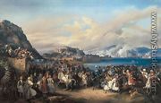 The Entry of King Othon of Greece into Nauplia 1835 - Heinrich Maria  Von Hess