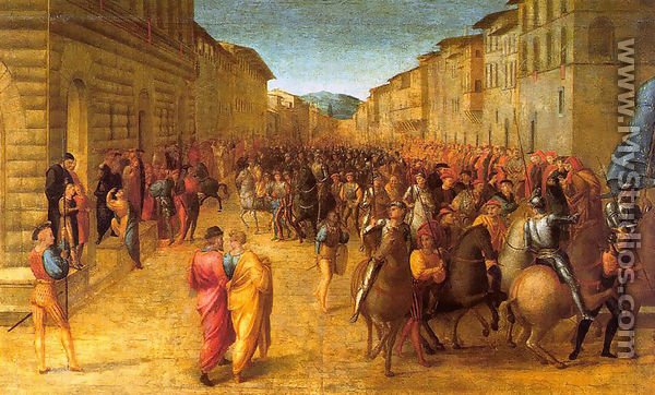 Entry of Charles VIII into Florence 1518 - Francesco Granacci