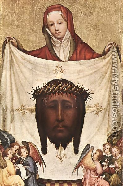 St. Veronica with the Holy Kerchief c. 1420 - Master of Saint Veronica