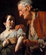 Old Man and a Child - Gaspare Traversi