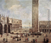 View of the Piazza San Marco from the Procuratie Vecchie 1720 - Antonio Stom