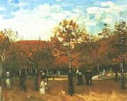 The Bois De Boulogne With People Walking - Vincent Van Gogh