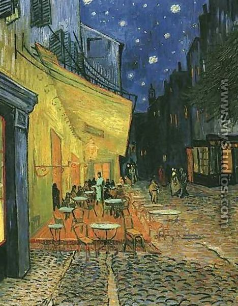 The Cafe Terrace On The Place Du Forum Arles At Night - Vincent Van Gogh