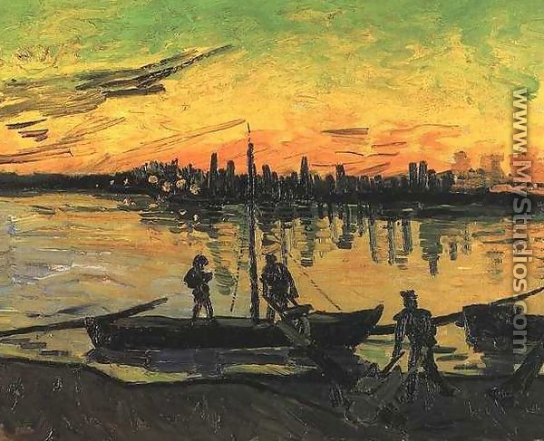 Coal Barges II - Vincent Van Gogh