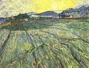 Enclosed Field With Rising Sun - Vincent Van Gogh